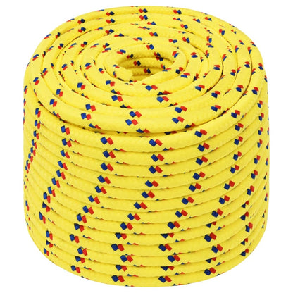 vidaXL Corda per barca Gialla 12 mm 100 m in Polipropilene