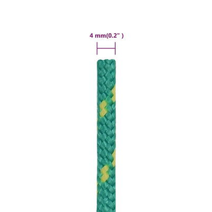 vidaXL Corda per barca Verde 4 mm 50 m in Polipropilene