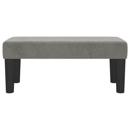 vidaXL Panca Grigio Chiaro 70x30x30 cm in Velluto