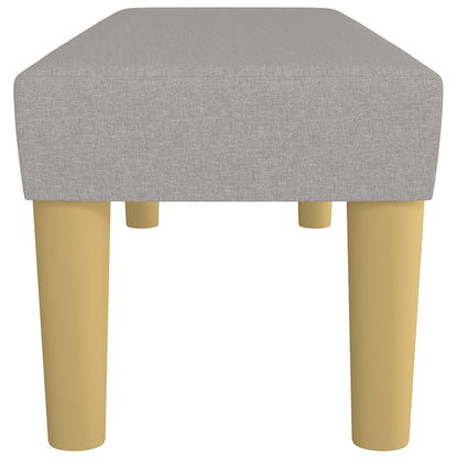 vidaXL Panca Grigio Chiaro 100x30x30 cm in Tessuto