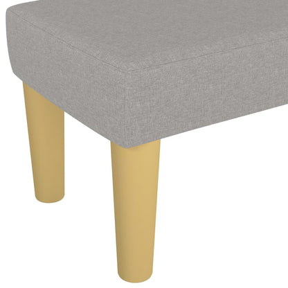 vidaXL Panca Grigio Chiaro 100x30x30 cm in Tessuto