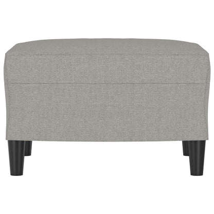 vidaXL Poggiapiedi Grigio Chiaro 60x50x41 cm in Tessuto