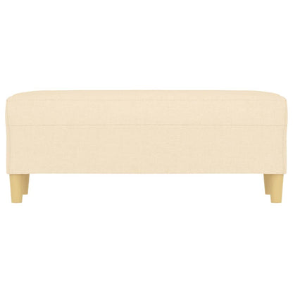 vidaXL Panca Crema 100x35x41 cm in Tessuto