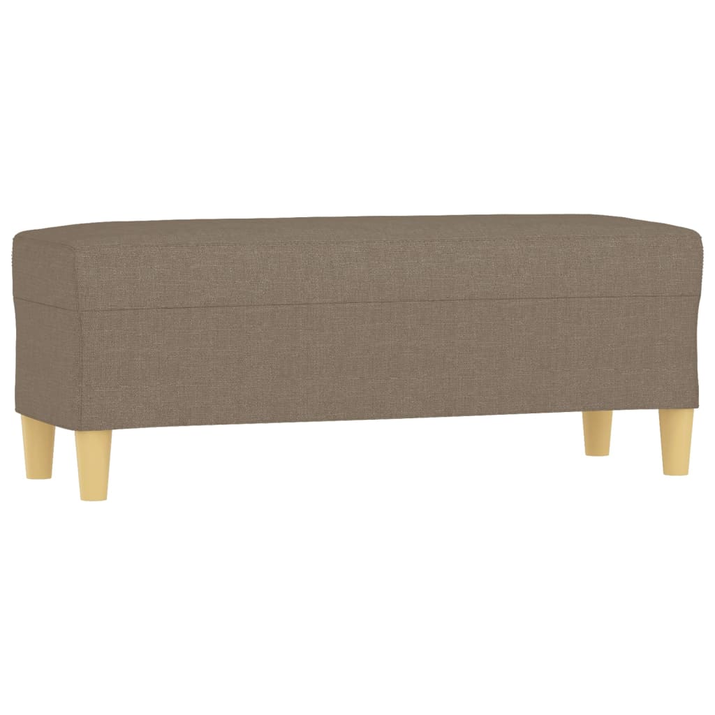 vidaXL Panca Tortora 100x35x41 cm in Tessuto