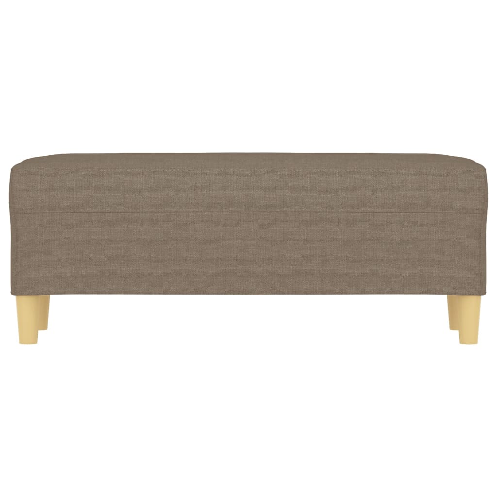 vidaXL Panca Tortora 100x35x41 cm in Tessuto
