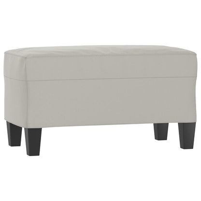 vidaXL Panca Grigio Chiaro 70x35x41 cm in Microfibra