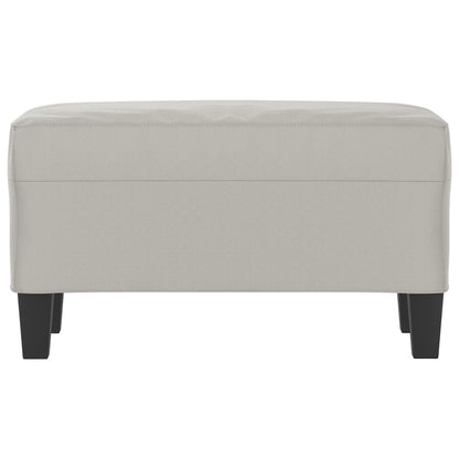 vidaXL Panca Grigio Chiaro 70x35x41 cm in Microfibra