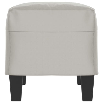 vidaXL Panca Grigio Chiaro 70x35x41 cm in Microfibra