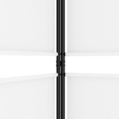 vidaXL Divisorio a 3 Pannelli bianco 150x180 cm in Tessuto