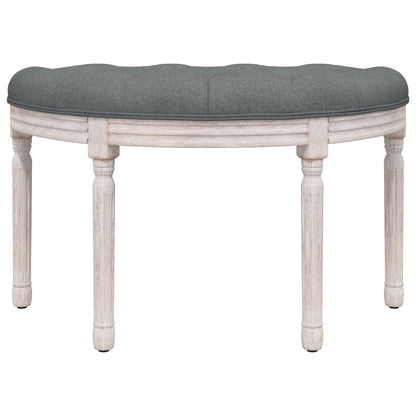 vidaXL Panca Grigio Scuro 81,5x41x49 cm in Tessuto