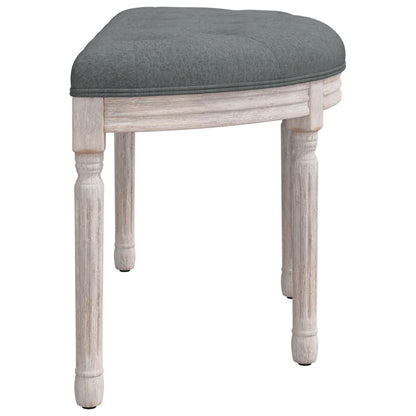 vidaXL Panca Grigio Scuro 81,5x41x49 cm in Tessuto