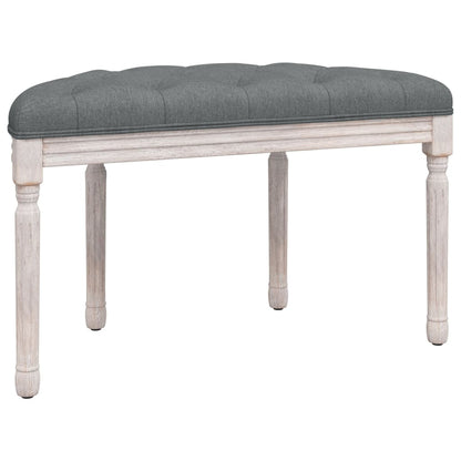 vidaXL Panca Grigio Scuro 81,5x41x49 cm in Tessuto