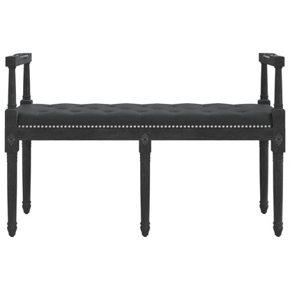 vidaXL Panca Nera 110x40x70 cm in Velluto