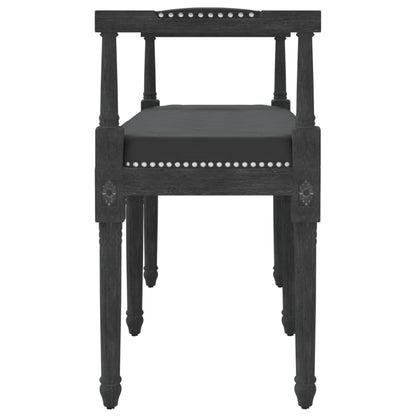 vidaXL Panca Nera 110x40x70 cm in Velluto
