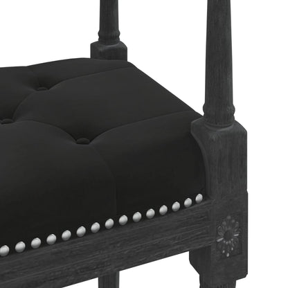 vidaXL Panca Nera 110x40x70 cm in Velluto