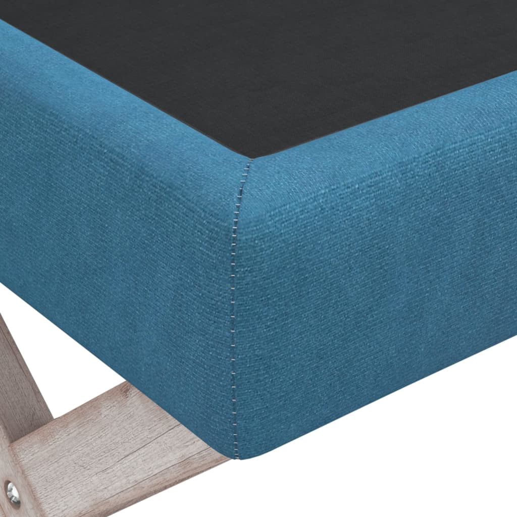 vidaXL Sgabello Portaoggetti Blu 110x45x49 cm in Velluto