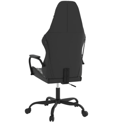 vidaXL Sedia da Gaming Nero e Mimetico in Similpelle