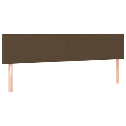 vidaXL Giroletto a Molle con Materasso Marrone Scuro 160x200cm Tessuto