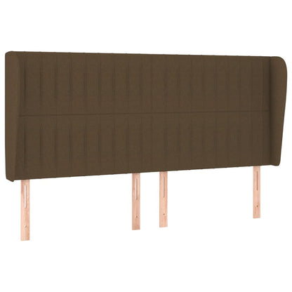 vidaXL Giroletto a Molle con Materasso Marrone Scuro 160x200cm Tessuto