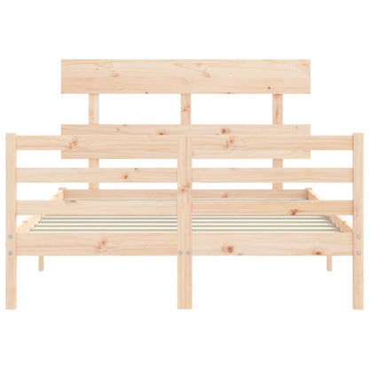 vidaXL Giroletto con Testiera 140x190 cm in Legno Massello