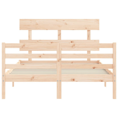 vidaXL Giroletto con Testiera 120x200 cm in Legno Massello