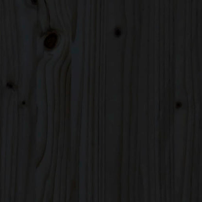 vidaXL Giroletto con Testiera Nero 200x200 cm in Legno Massello
