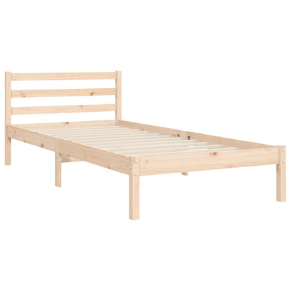 vidaXL Giroletto con Testiera 90x200 cm in Legno Massello