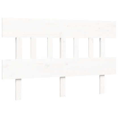 vidaXL Giroletto con Testiera Bianco 140x200 cm in Legno Massello