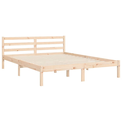 vidaXL Giroletto con Testiera 140x190 cm in Legno Massello