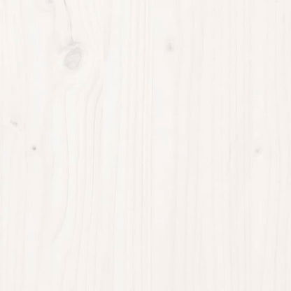 vidaXL Giroletto con Testiera Bianco 140x200 cm in Legno Massello
