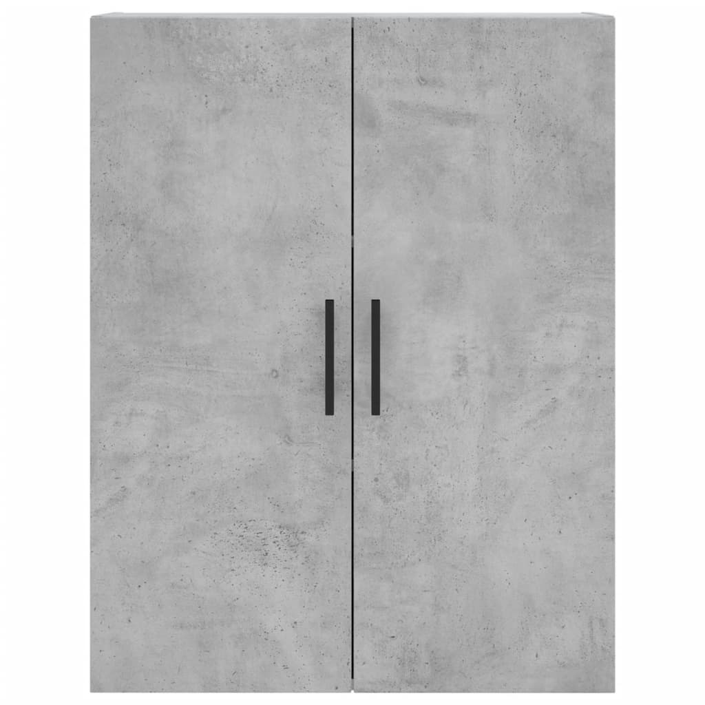 vidaXL Mobili a Parete 2 pz Grigio Cemento 69,5x34x90 cm