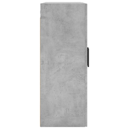 vidaXL Mobili a Parete 2 pz Grigio Cemento 69,5x34x90 cm