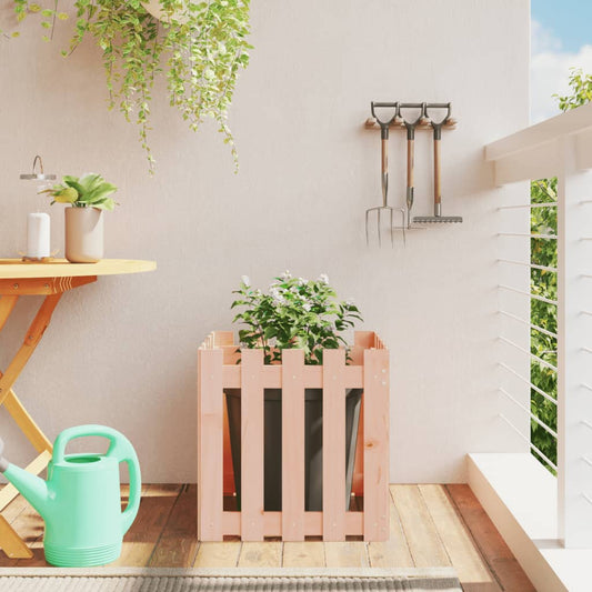 vidaXL Fioriera Giardino Design Recinzione 50x50x50cm Massello Douglas VIDAXL