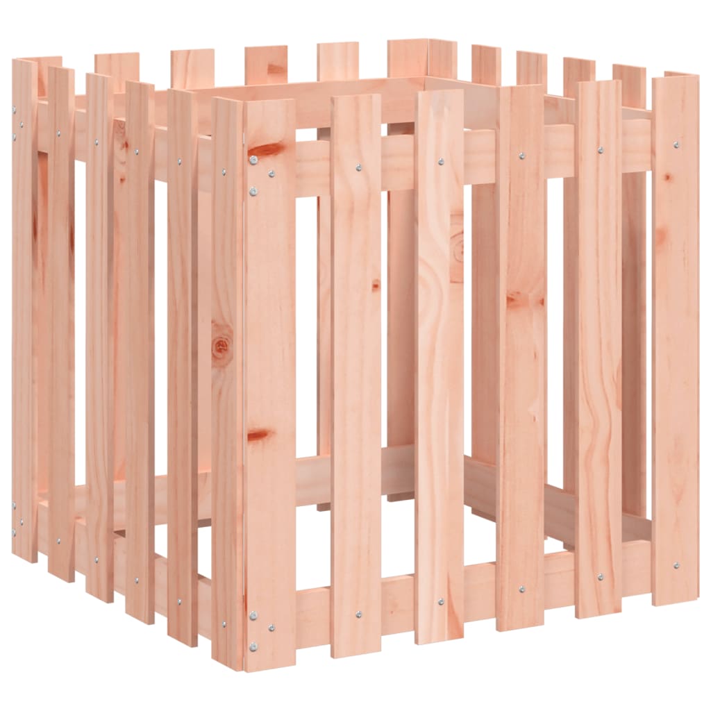 vidaXL Fioriera Giardino Design Recinzione 60x60x60cm Massello Douglas VIDAXL