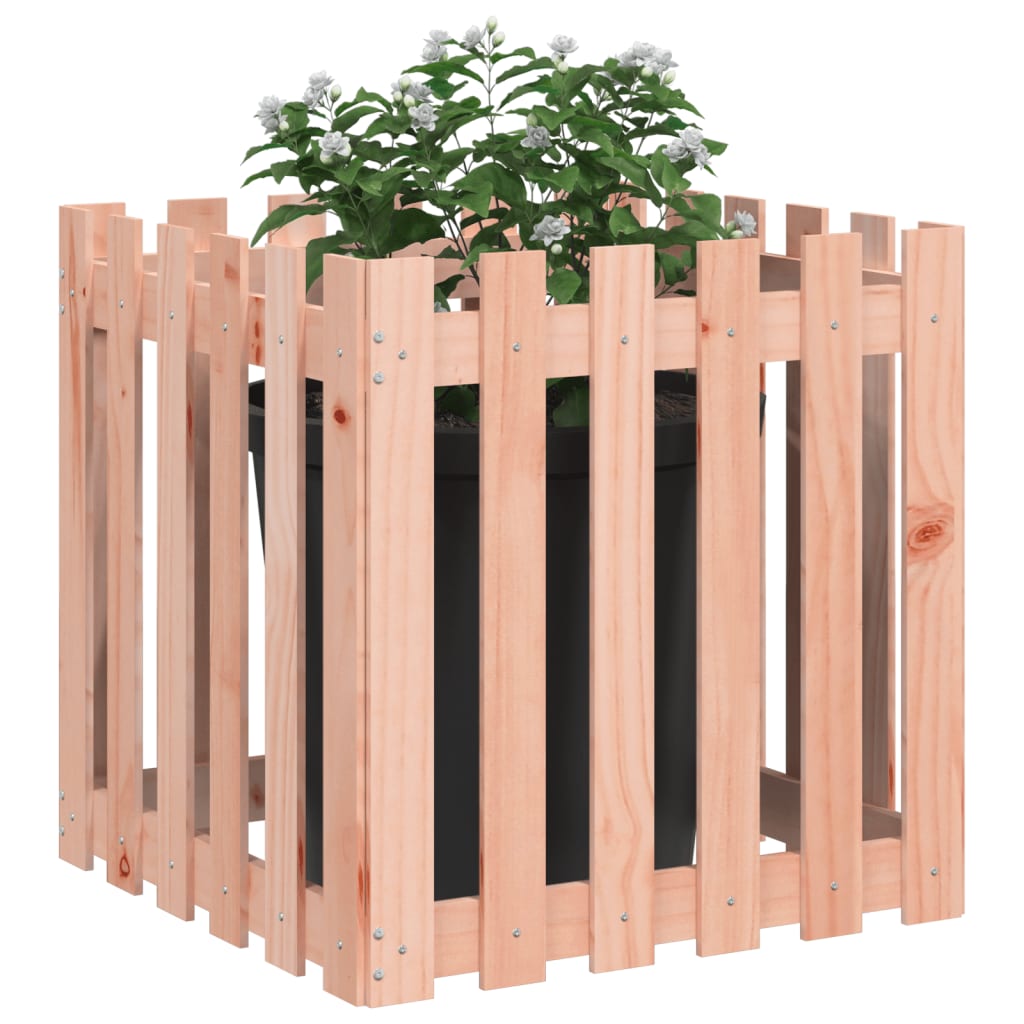 vidaXL Fioriera Giardino Design Recinzione 60x60x60cm Massello Douglas VIDAXL