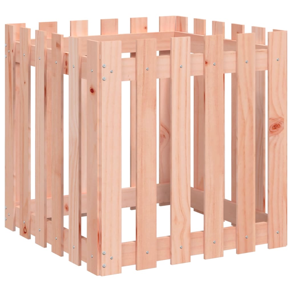 vidaXL Fioriera Giardino Design Recinzione 60x60x60cm Massello Douglas VIDAXL