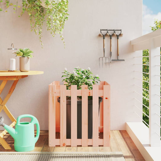 vidaXL Fioriera Giardino Design Recinzione 60x60x60cm Massello Douglas VIDAXL