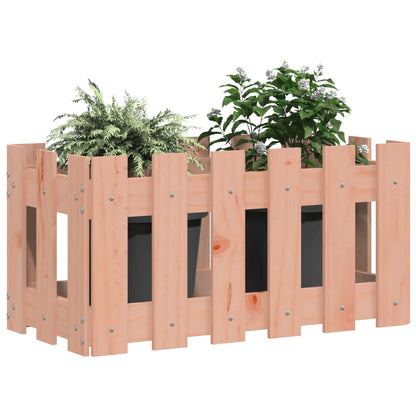 vidaXL Fioriera Giardino Design Recinzione 60x30x30cm Massello Douglas