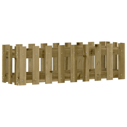 vidaXL Fioriera da Giardino Recinzione 100x30x30 cm in Pino Impregnato VIDAXL