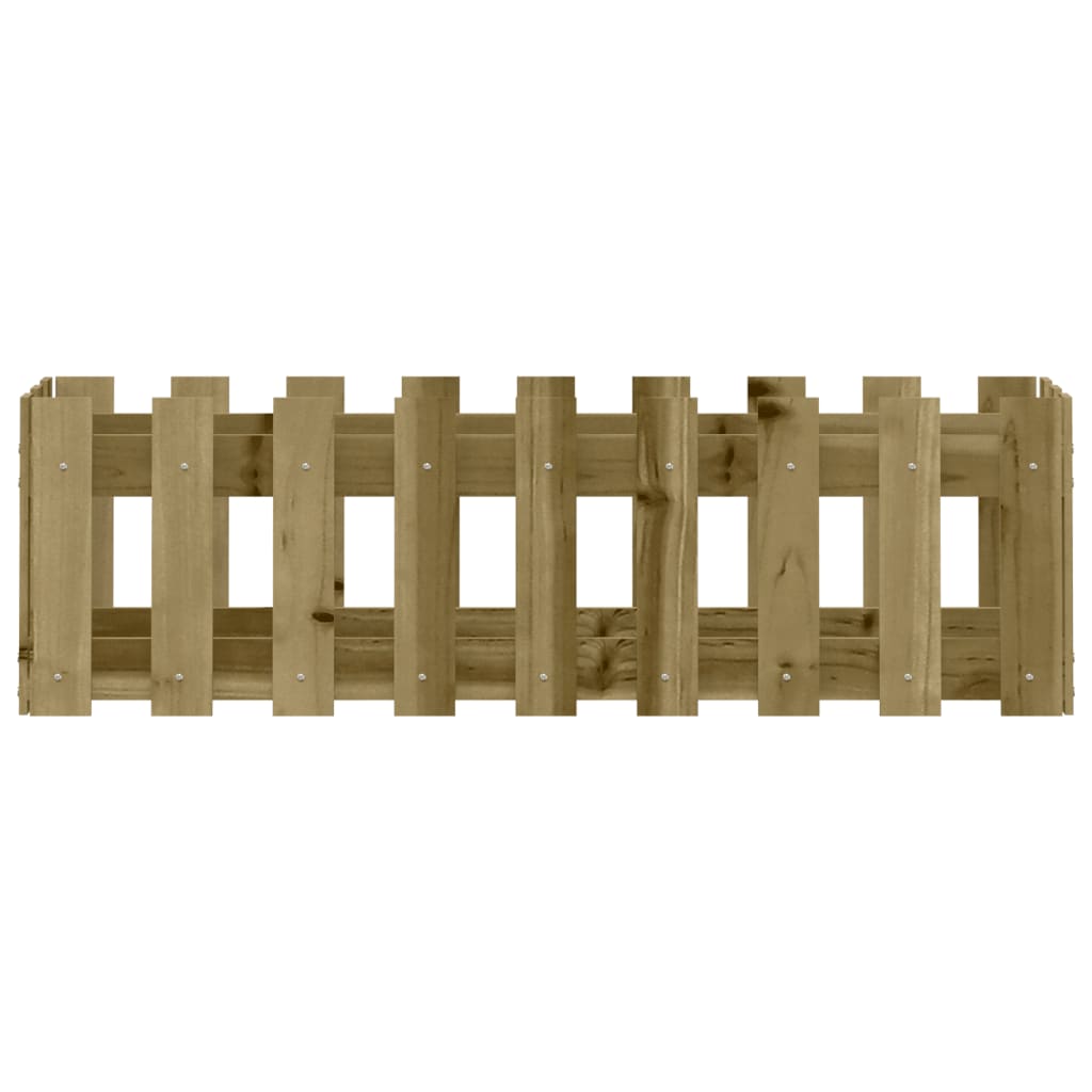 vidaXL Fioriera da Giardino Recinzione 100x30x30 cm in Pino Impregnato VIDAXL