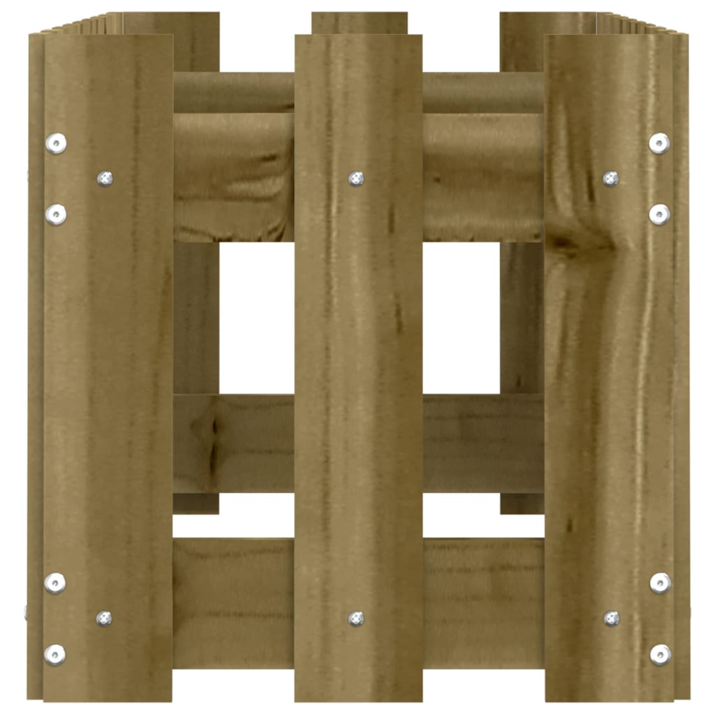 vidaXL Fioriera da Giardino Recinzione 100x30x30 cm in Pino Impregnato VIDAXL