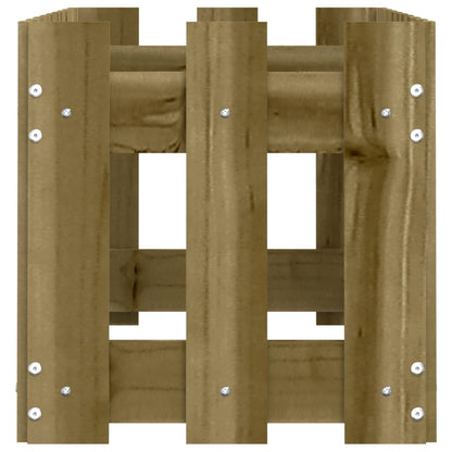 vidaXL Fioriera da Giardino Recinzione 100x30x30 cm in Pino Impregnato VIDAXL