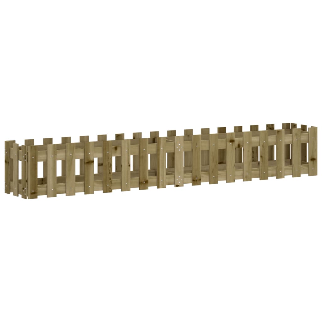 vidaXL Fioriera da Giardino Recinzione 200x30x30cm in Pino Impregnato VIDAXL