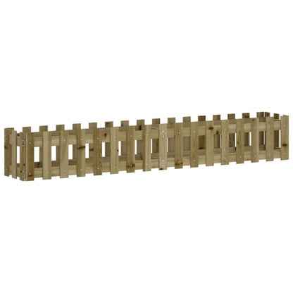 vidaXL Fioriera da Giardino Recinzione 200x30x30cm in Pino Impregnato VIDAXL