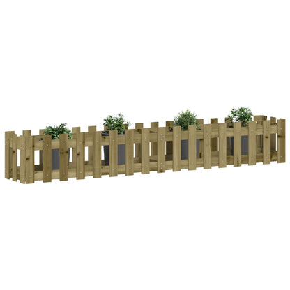 vidaXL Fioriera da Giardino Recinzione 200x30x30cm in Pino Impregnato VIDAXL