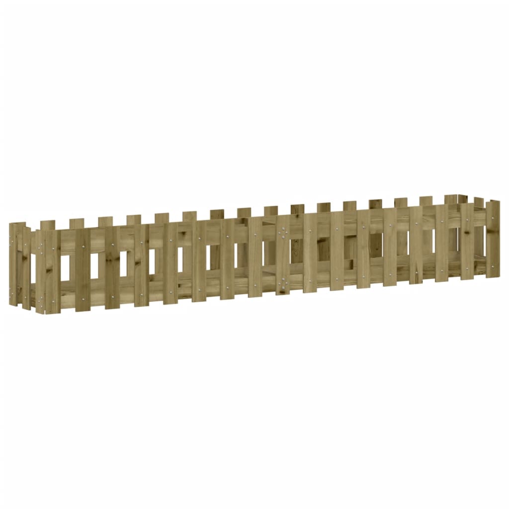 vidaXL Fioriera da Giardino Recinzione 200x30x30cm in Pino Impregnato VIDAXL