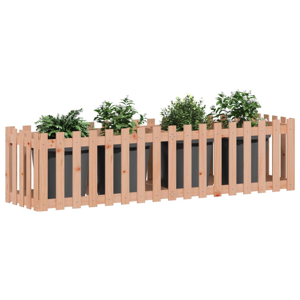 vidaXL Fioriera da Giardino Recinzione 200x50x50cm Massello Douglas VIDAXL