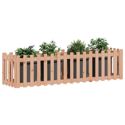 vidaXL Fioriera da Giardino Recinzione 200x50x50cm Massello Douglas VIDAXL