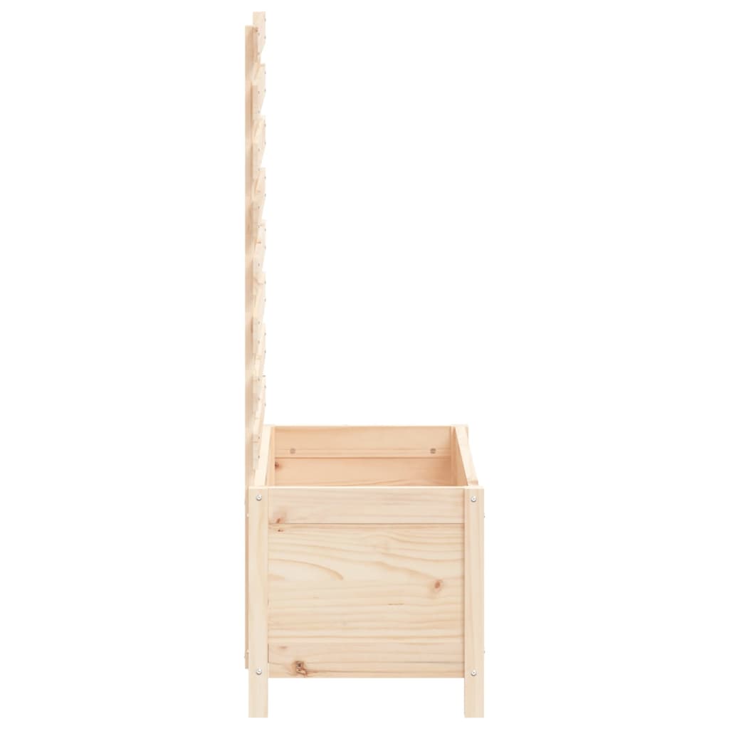 vidaXL Fioriera Giardino con Rastrelliera 79x39,5x114cm Massello Pino