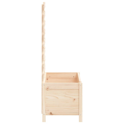 vidaXL Fioriera Giardino con Rastrelliera 79x39,5x114cm Massello Pino